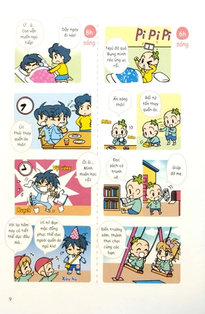 cùng con rèn nếp sinh hoạt