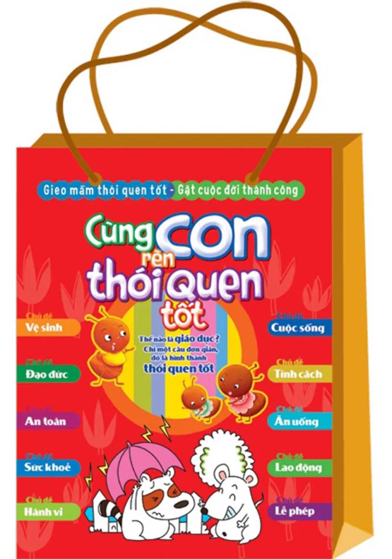 cùng con rèn thói quen tốt (bộ túi 10 cuốn)