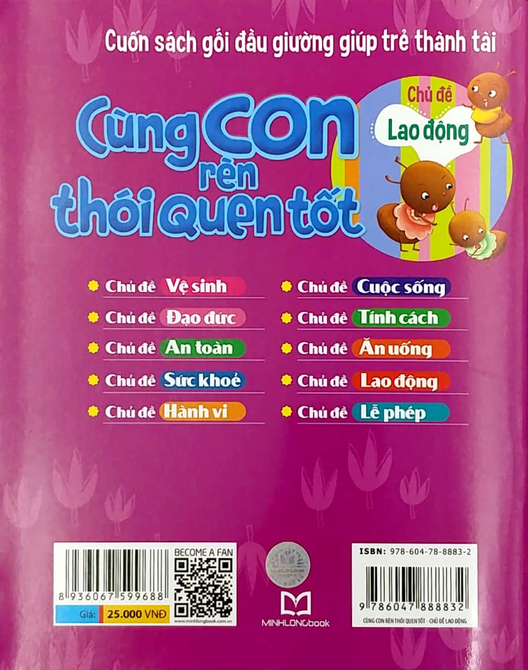cùng con rèn thói quen tốt - chủ đề lao động (tái bản 2018)
