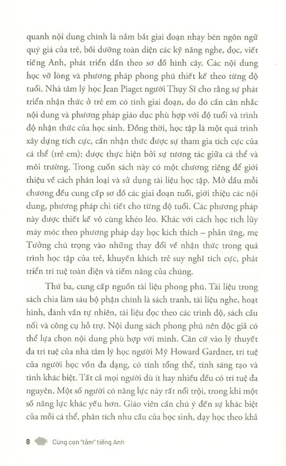 cùng con tắm tiếng anh