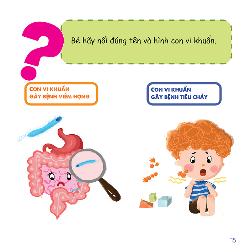 cùng con tự lập - phòng tránh vi khuẩn