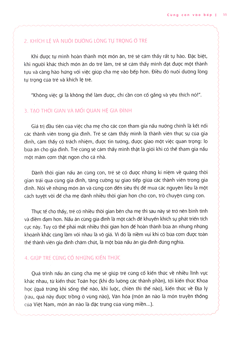 cùng con vào bếp