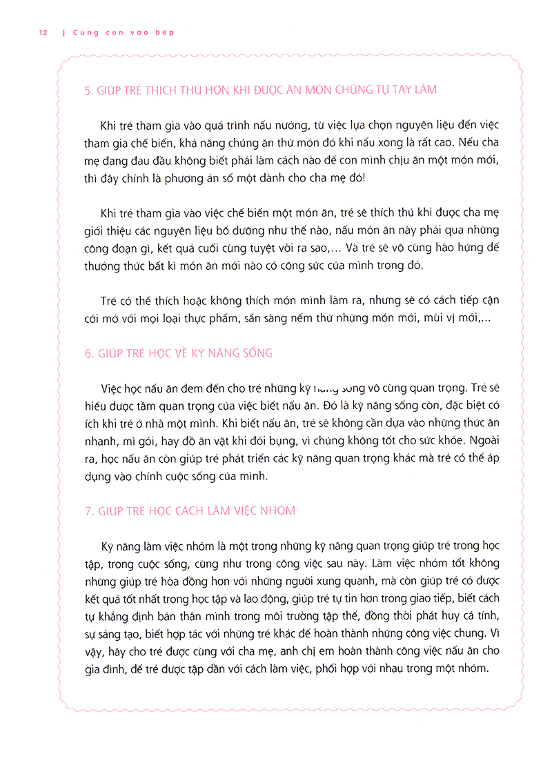 cùng con vào bếp