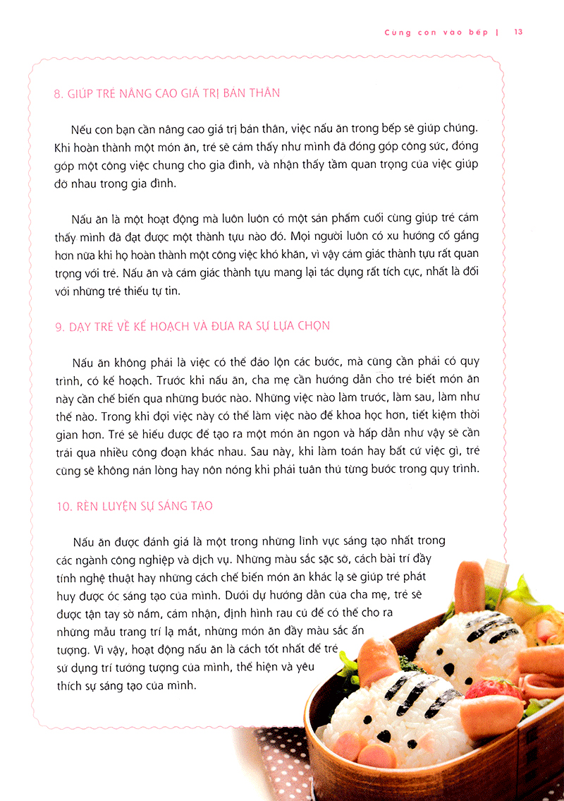 cùng con vào bếp