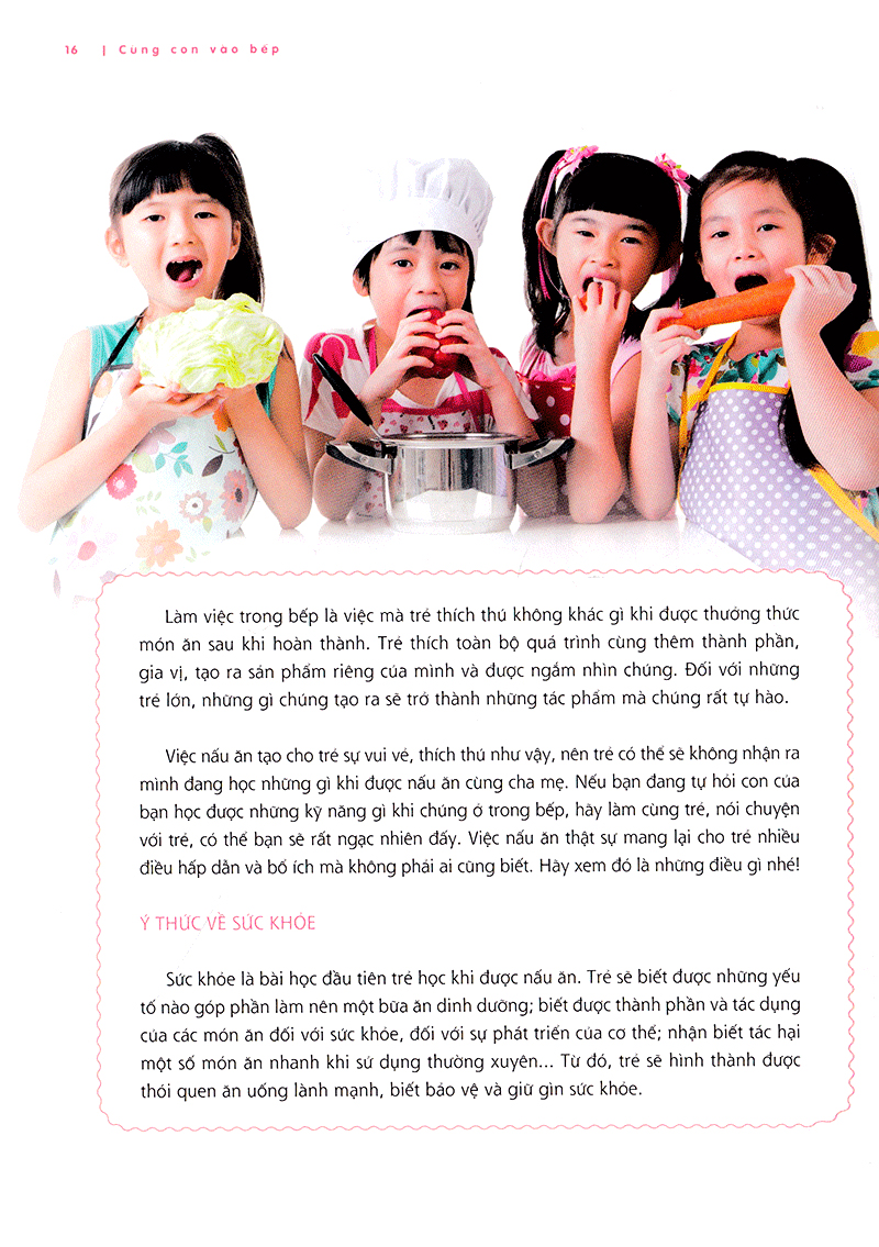 cùng con vào bếp