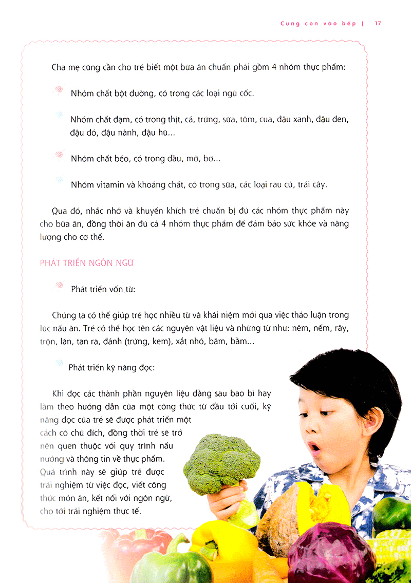 cùng con vào bếp