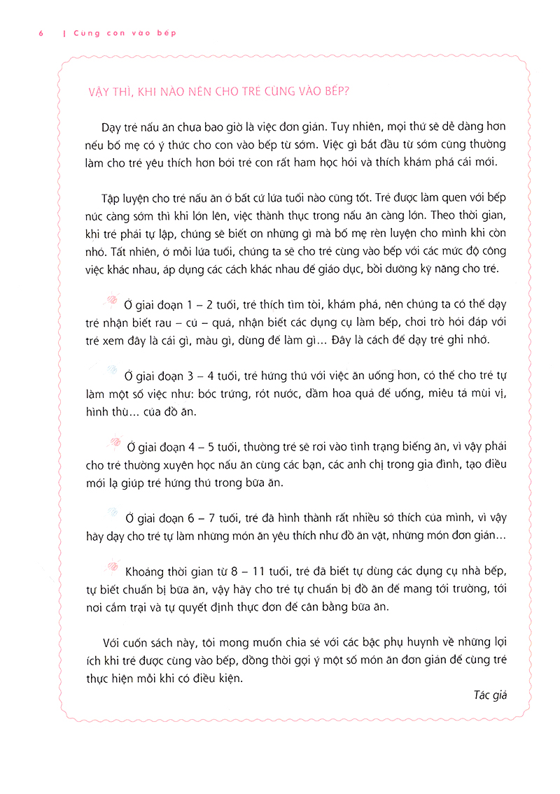 cùng con vào bếp
