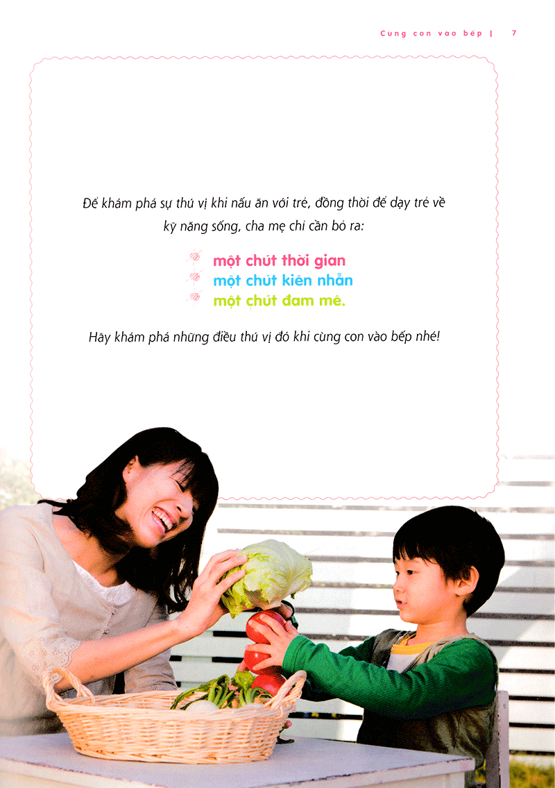 cùng con vào bếp