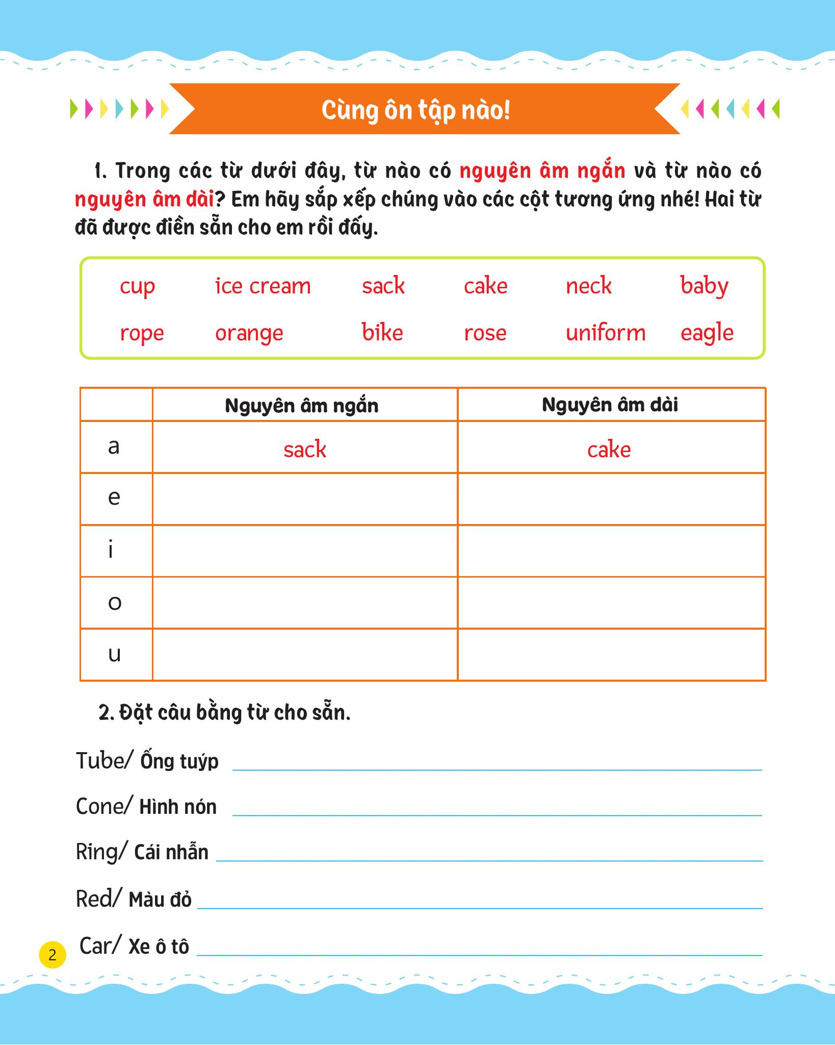 cùng em rèn luyện tiếng anh - nâng cao