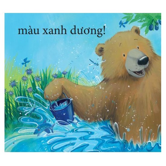 cùng gấu khám phá - the bear books: gấu nhận biết màu sắc - bear sees colors (song ngữ)