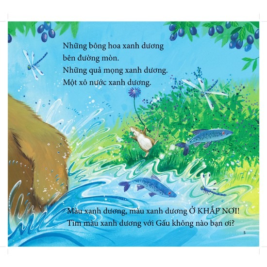 cùng gấu khám phá - the bear books: gấu nhận biết màu sắc - bear sees colors (song ngữ)