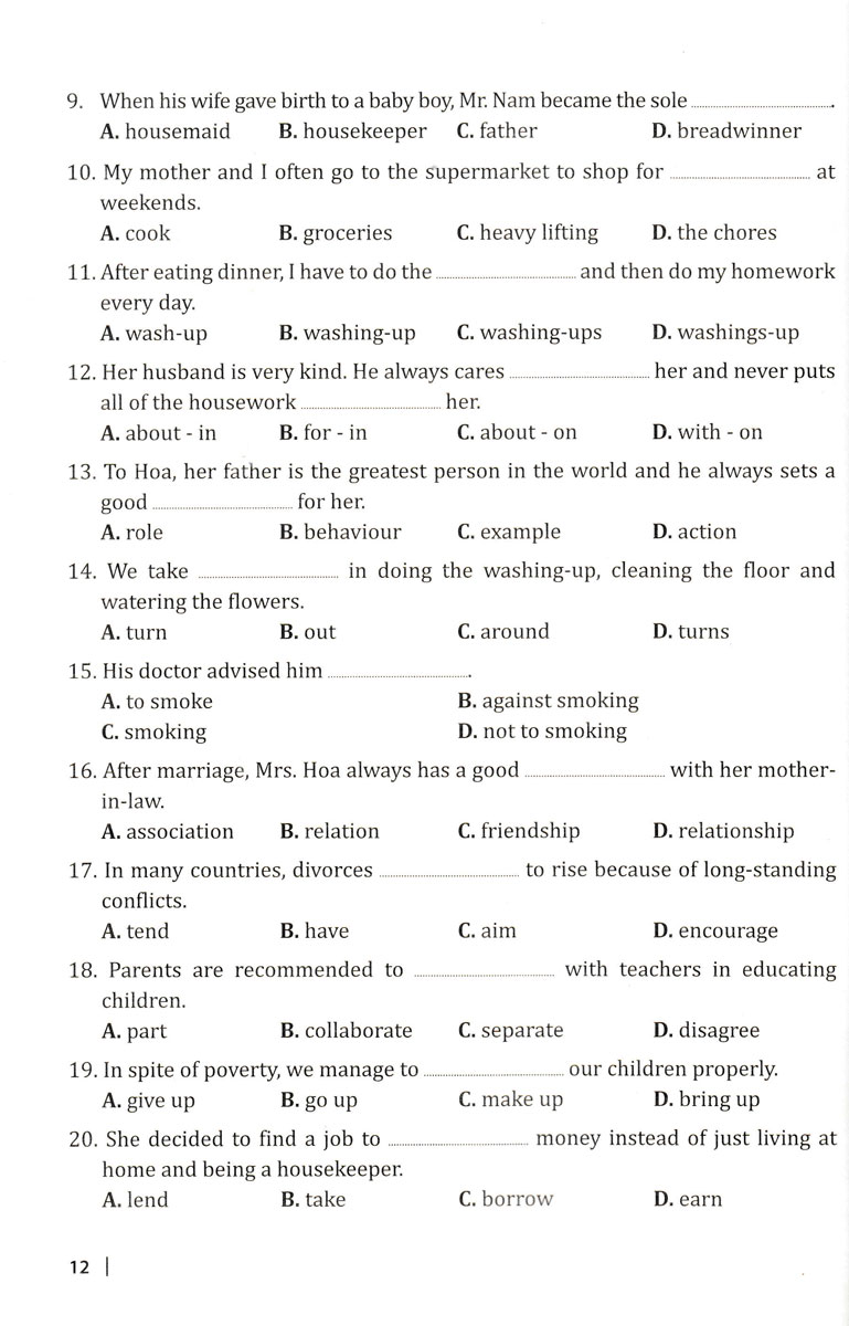 cùng học cấu trúc tiếng anh trung học phổ thông
