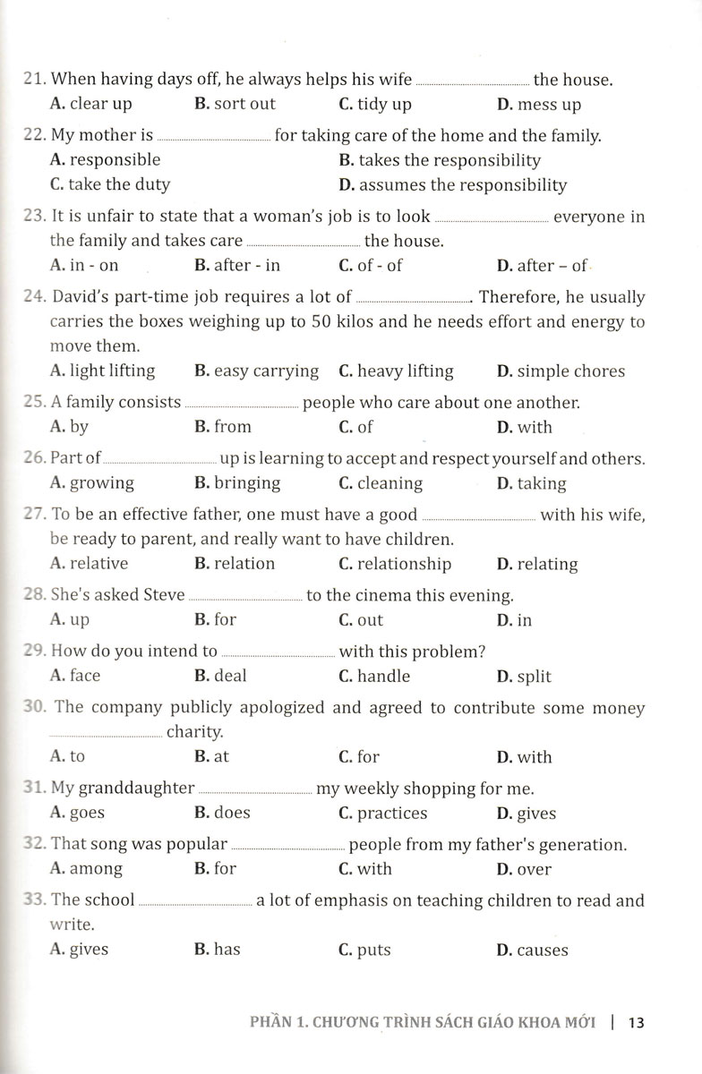 cùng học cấu trúc tiếng anh trung học phổ thông