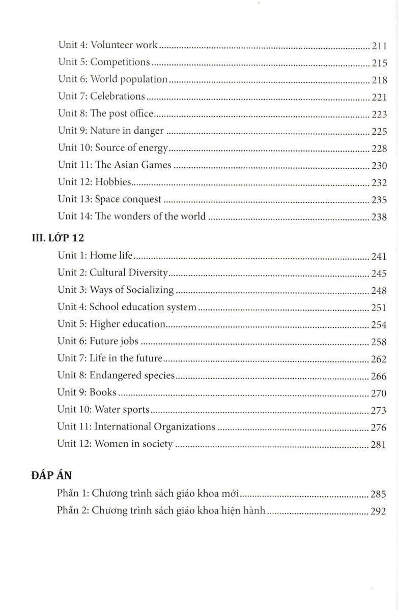cùng học cấu trúc tiếng anh trung học phổ thông