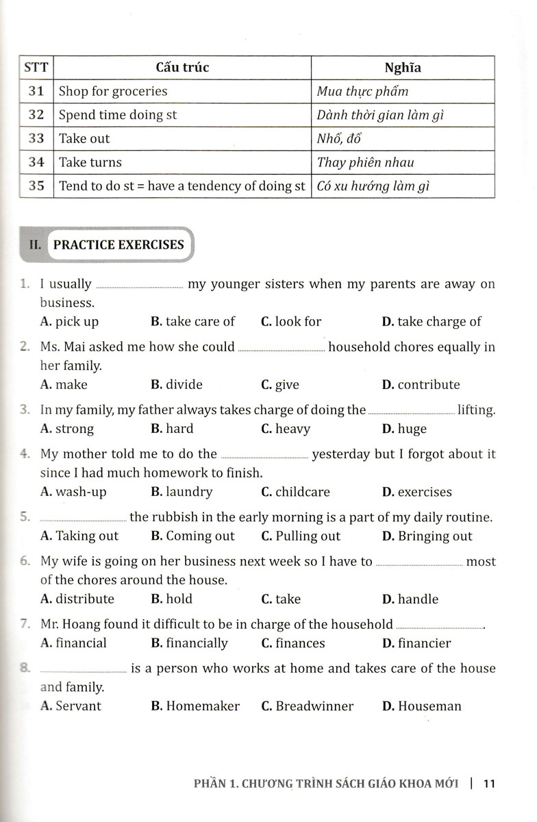cùng học cấu trúc tiếng anh trung học phổ thông