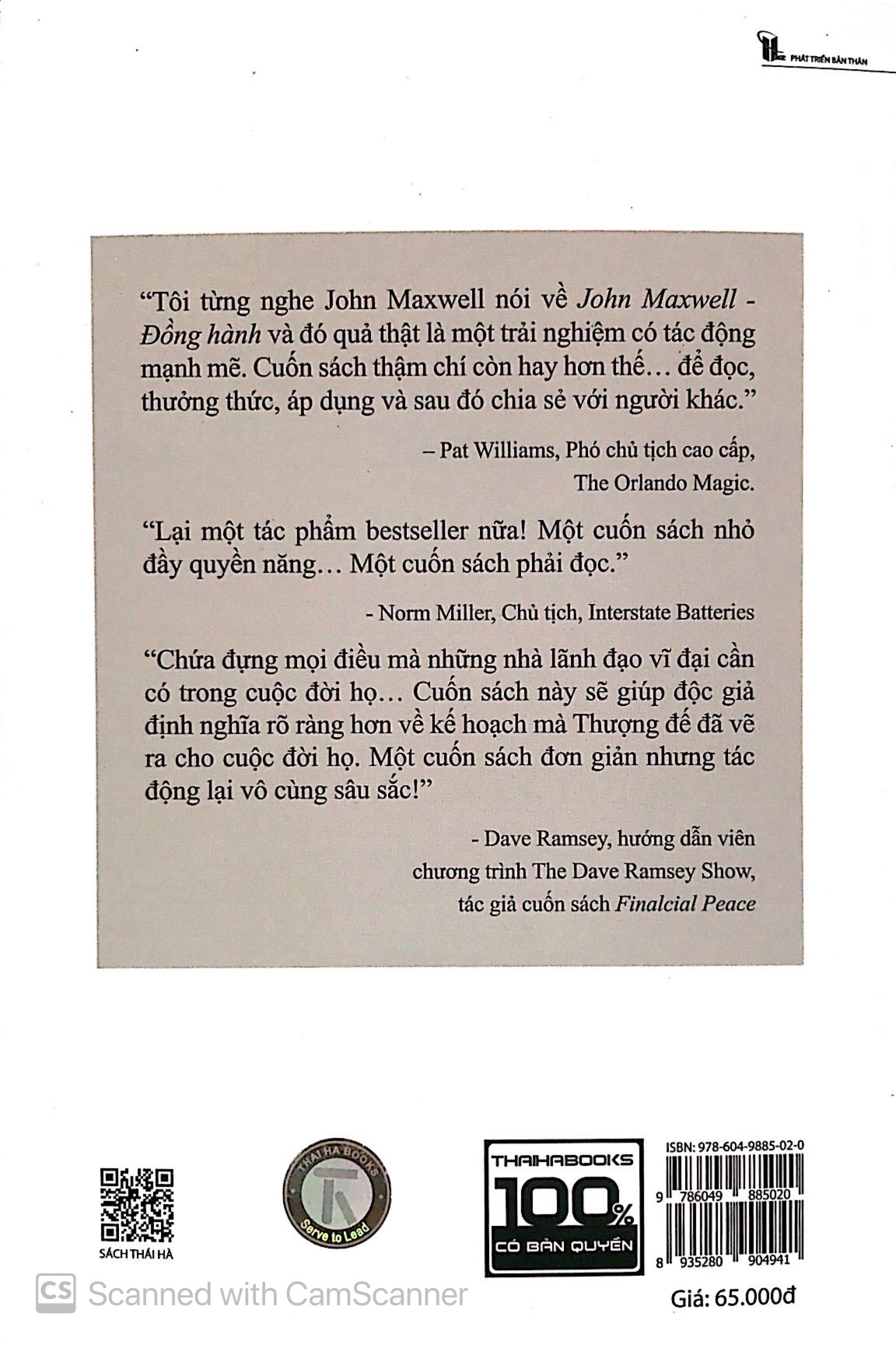 cùng john maxwell đồng hành