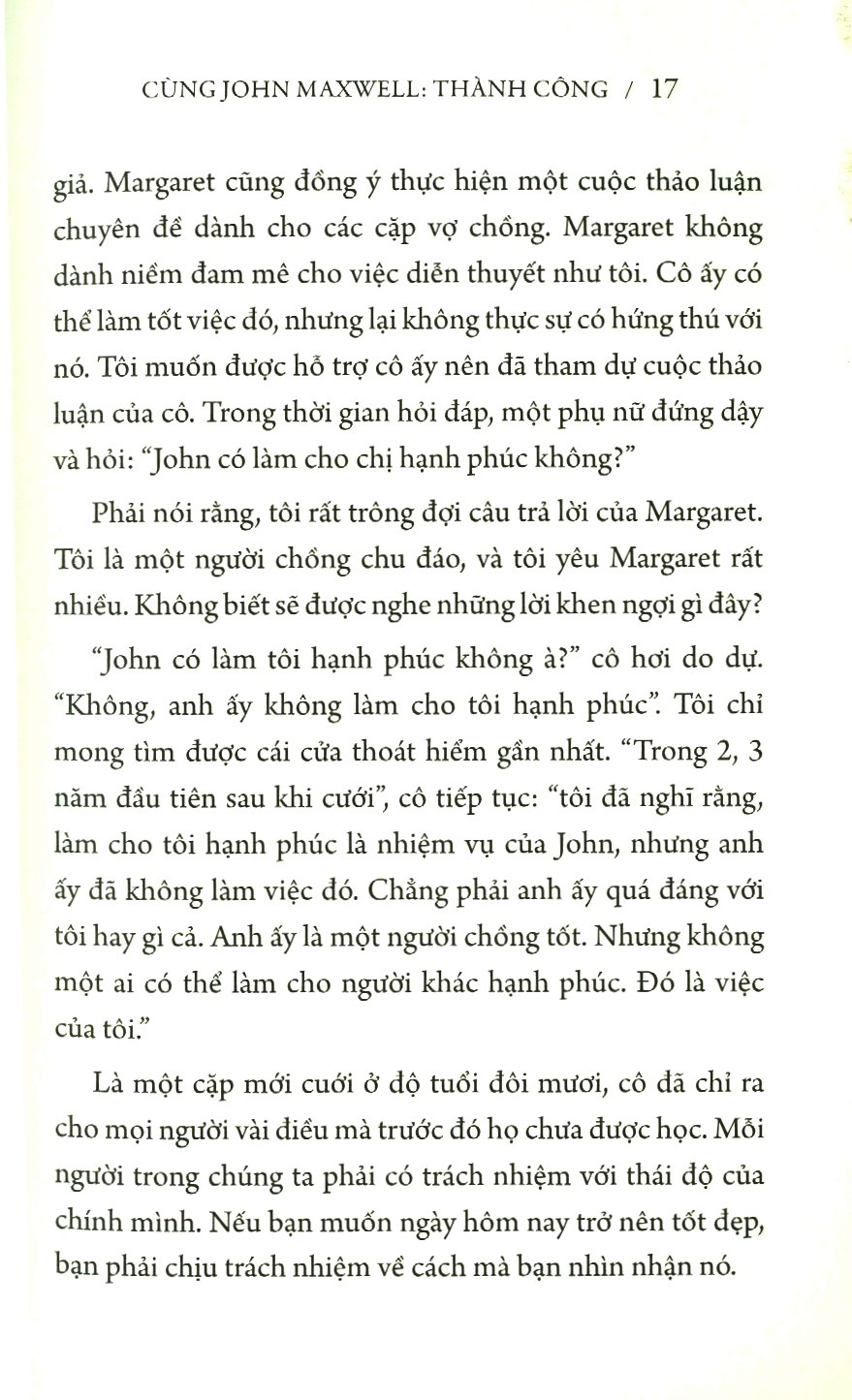cùng john maxwell thành công