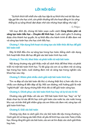 cùng khám phá và sáng tạo toán tiểu học - chuyên đề hình học - quyển 1