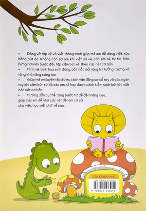 cùng khủng long học nét cơ bản