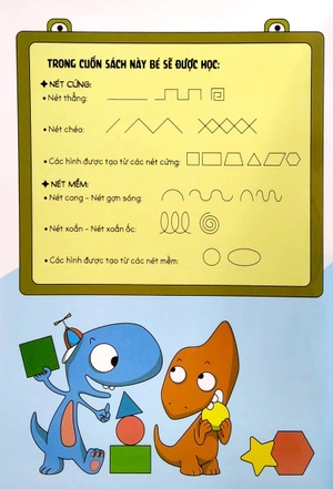 cùng khủng long học nét cơ bản