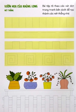 cùng khủng long học nét cơ bản