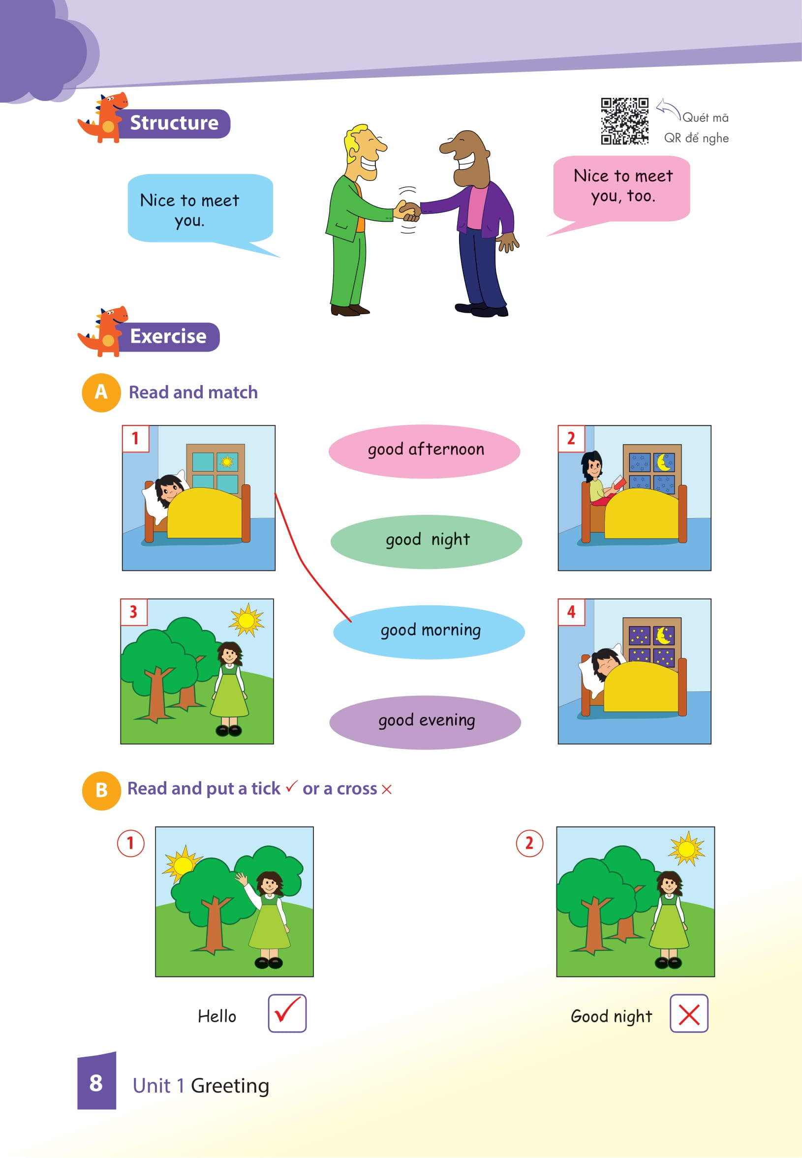 cùng khủng long học tiếng anh theo chủ đề - lớp 1 (phiên bản mới)