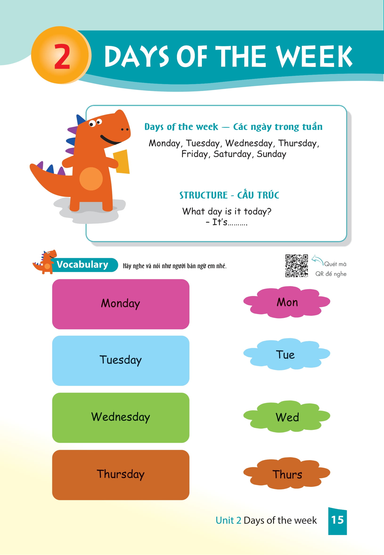 cùng khủng long học tiếng anh theo chủ đề - lớp 2 (phiên bản mới)