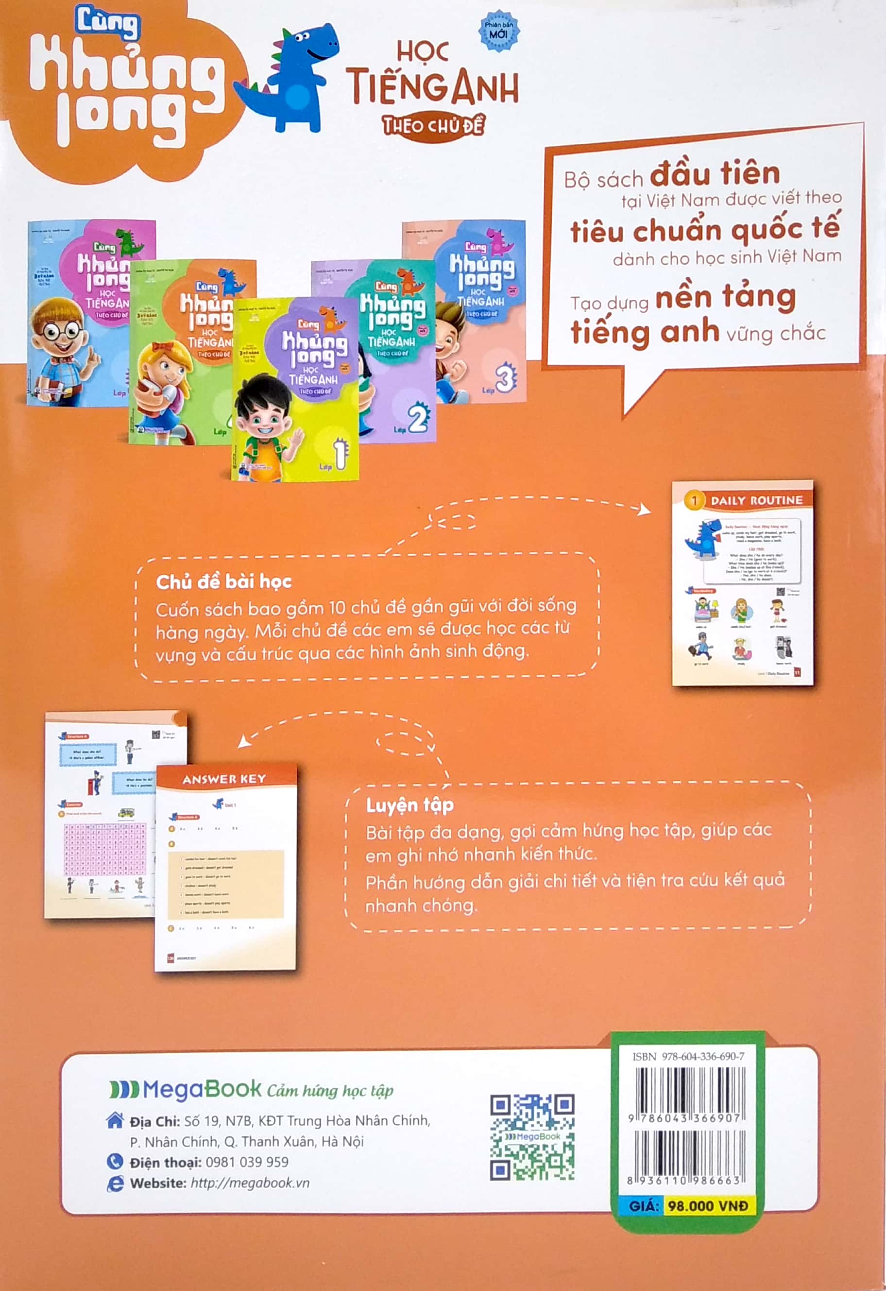 cùng khủng long học tiếng anh theo chủ đề lớp 4 (tái bản)