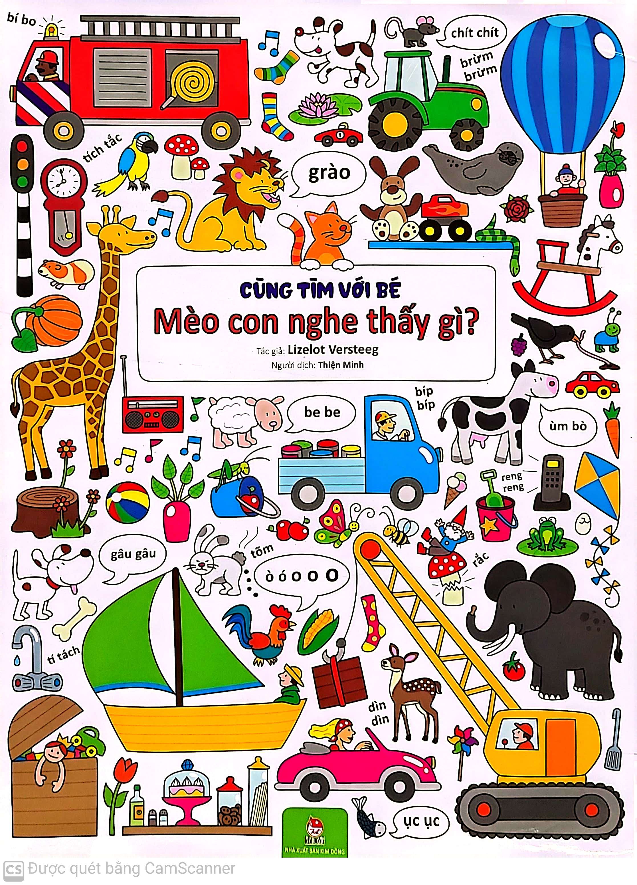 cùng tìm với bé - mèo con nghe thấy gì?