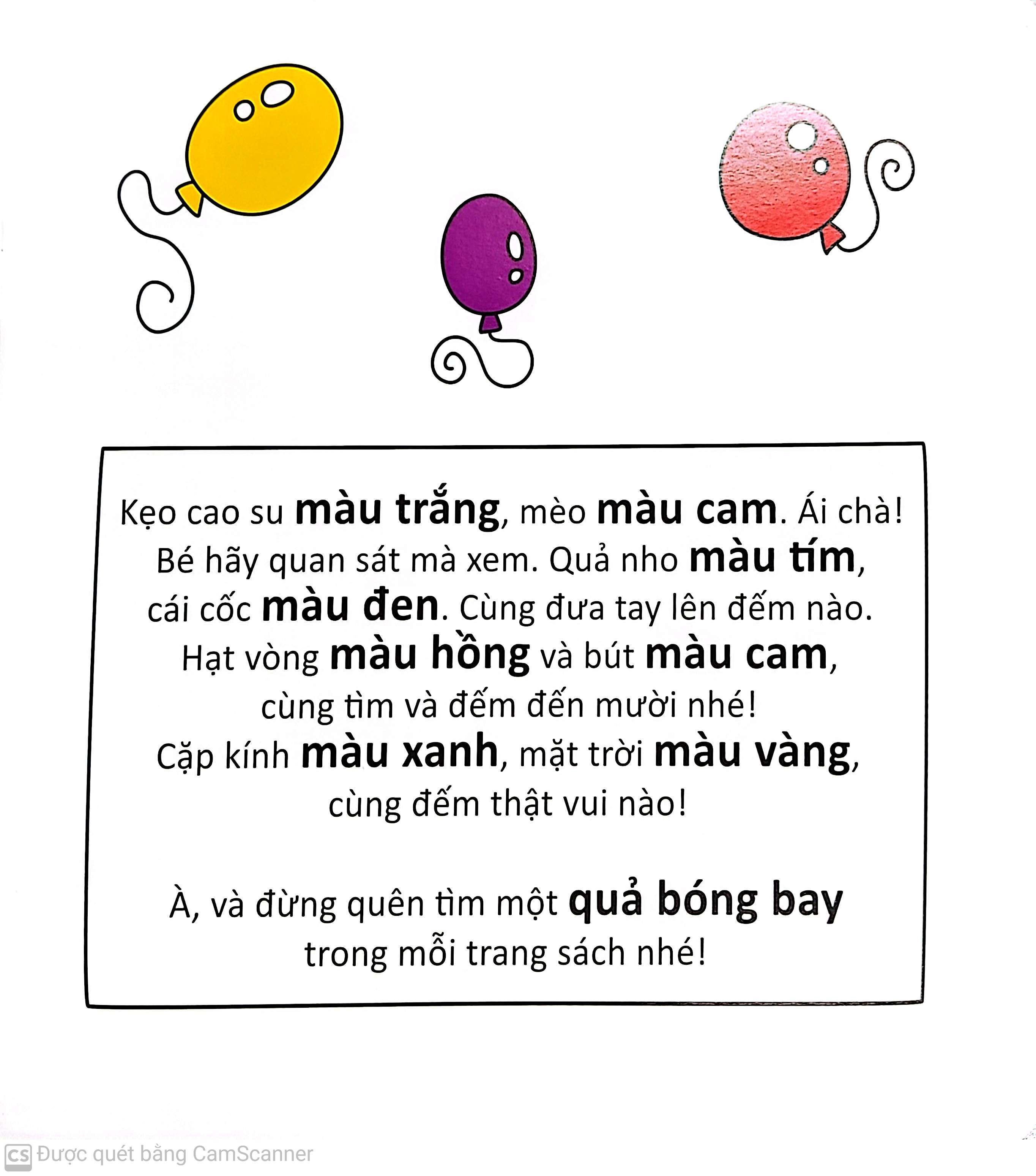 cùng tìm với bé - sắc màu rực rỡ