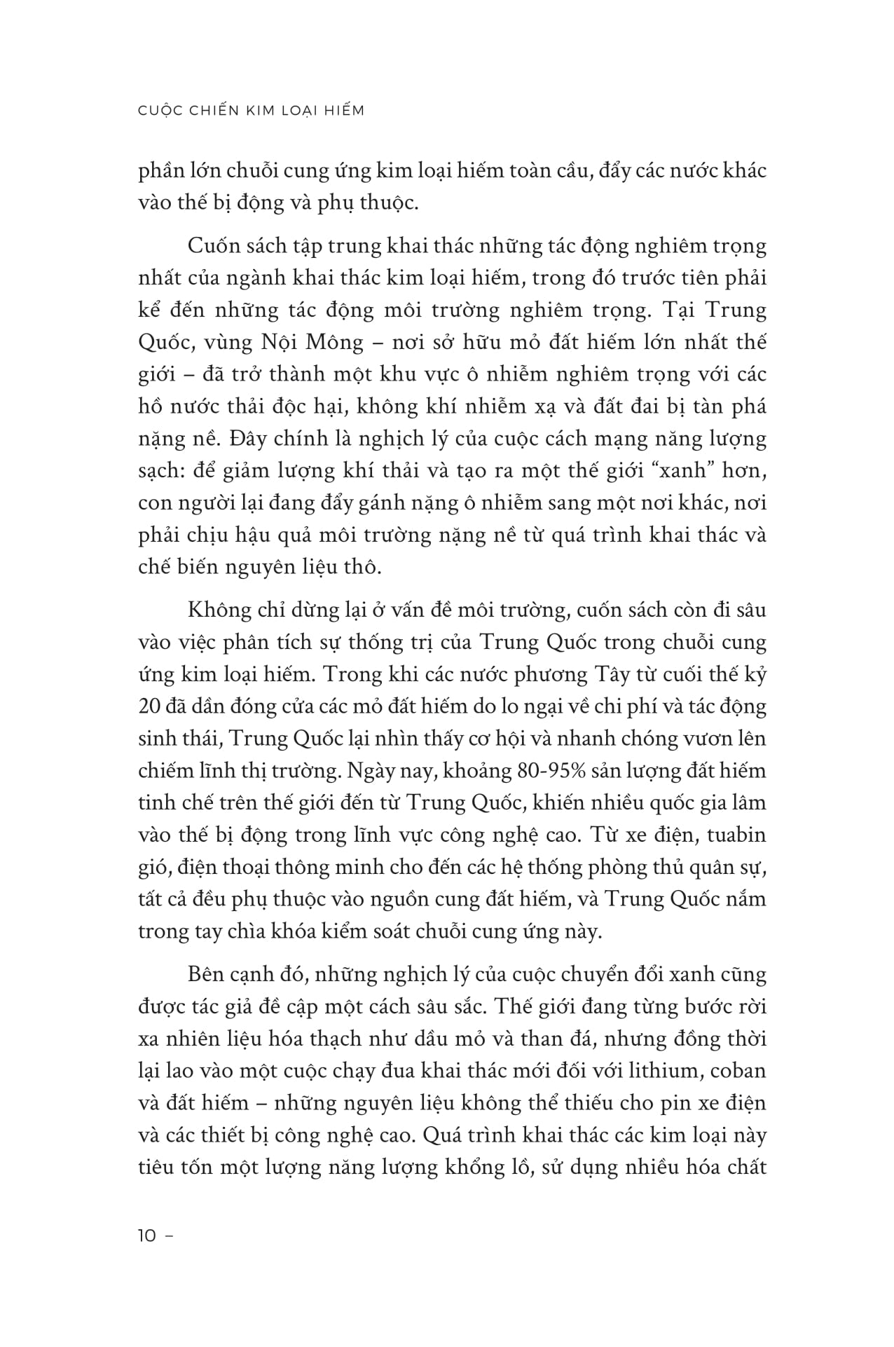 cuộc chiến kim loại hiếm - mặt tối của chuyển đổi số và năng lượng sạch