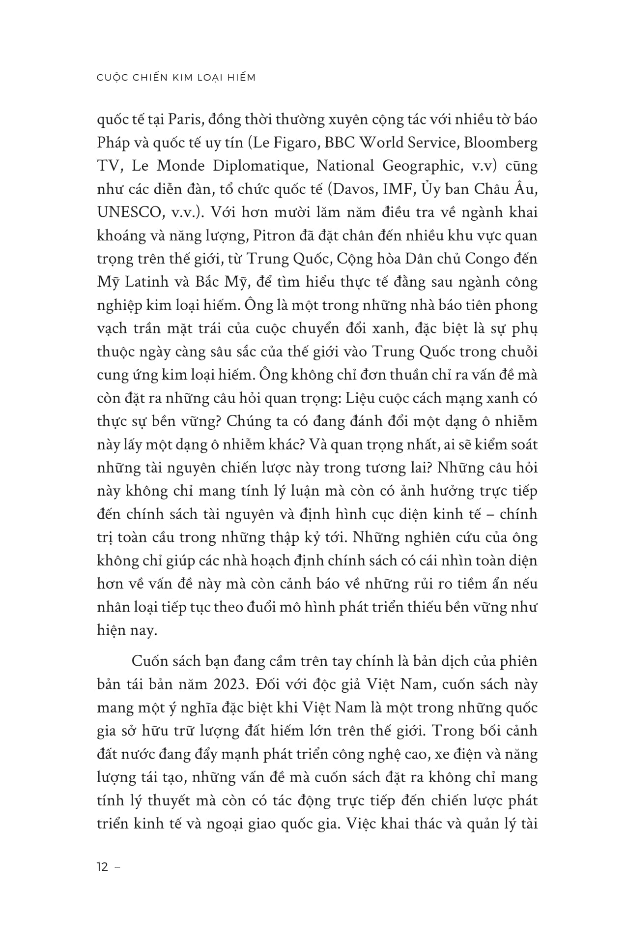 cuộc chiến kim loại hiếm - mặt tối của chuyển đổi số và năng lượng sạch