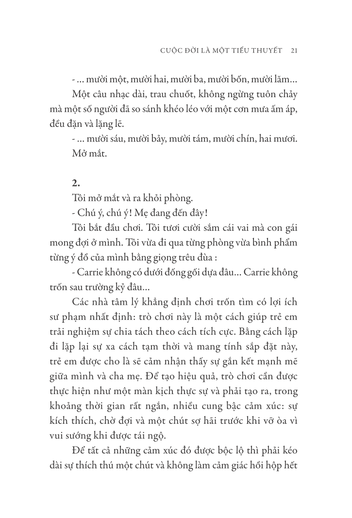 cuộc đời là một tiểu thuyết