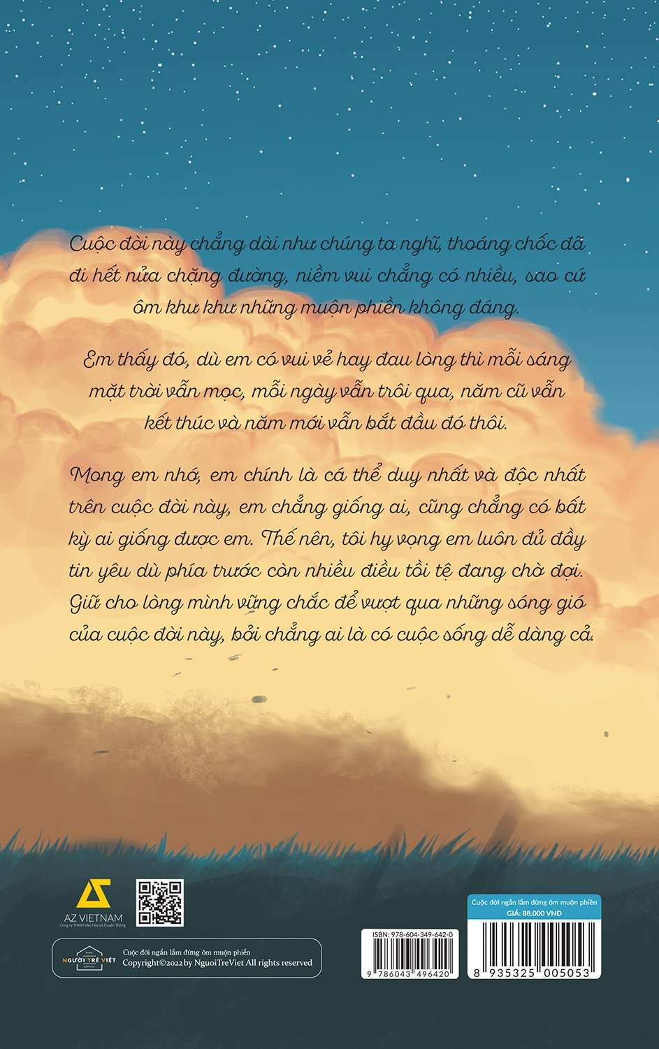 cuộc đời ngắn lắm đừng ôm muộn phiền - tặng kèm 3 postcard