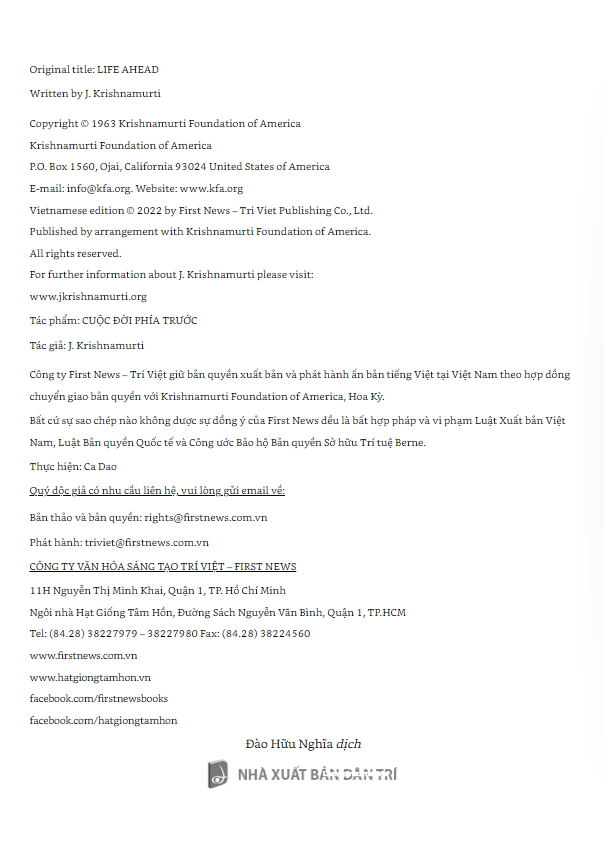 cuộc đời phía trước