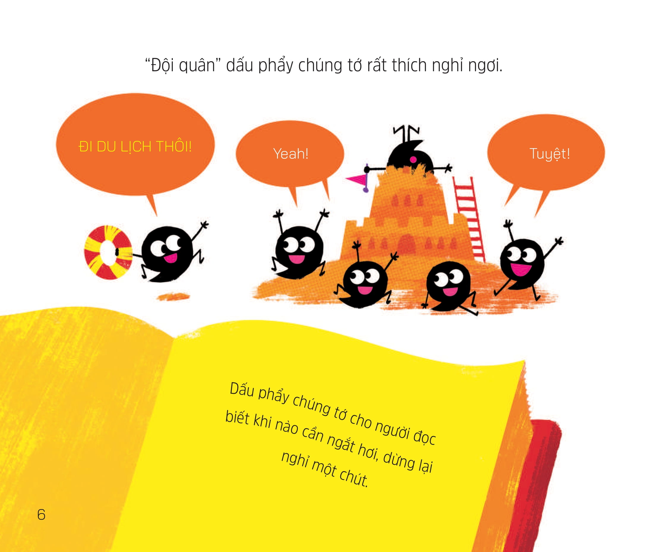 cuộc phiêu lưu của các dấu câu - dấu phẩy thích nghỉ ngơi