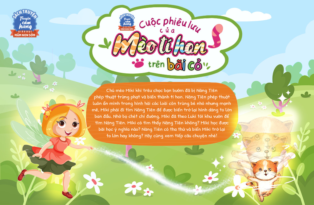 cuộc phiêu lưu của mèo tí hon - trên bãi cỏ