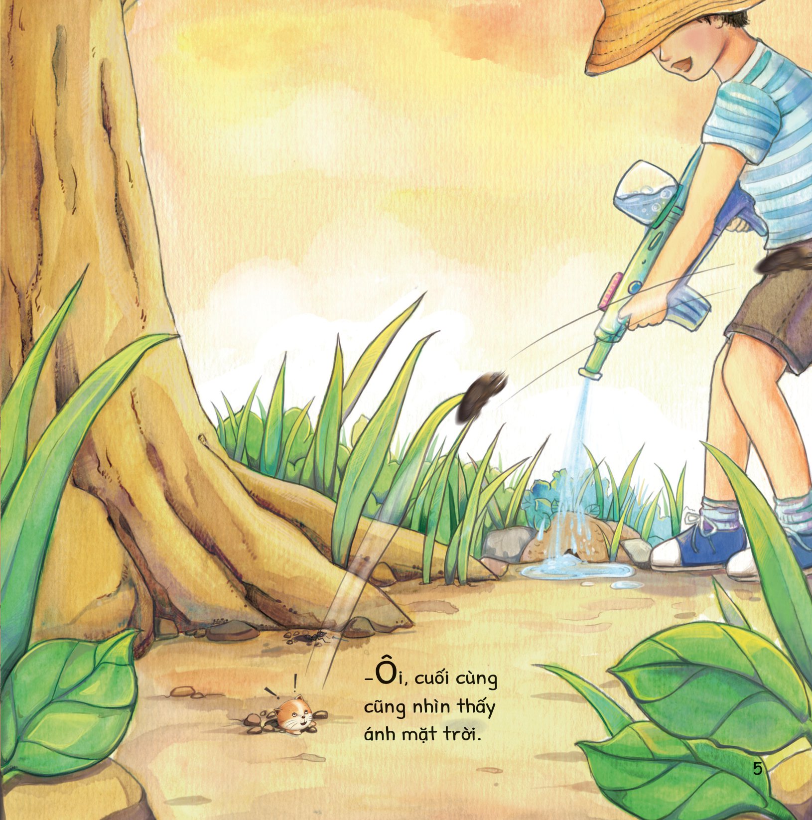 cuộc phiêu lưu của mèo tí hon - trong bụi cây