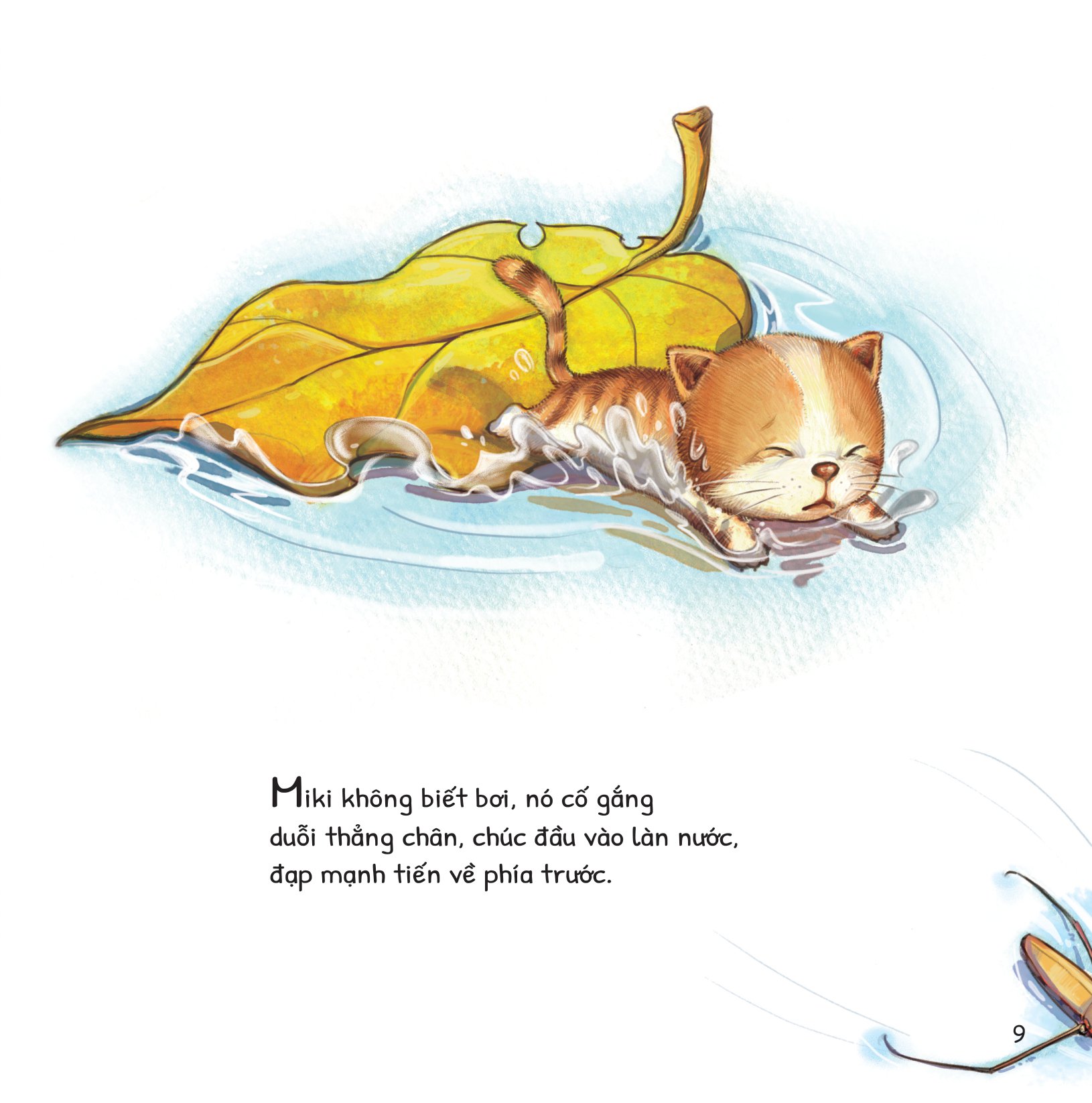 cuộc phiêu lưu của mèo tí hon - trong hồ nước