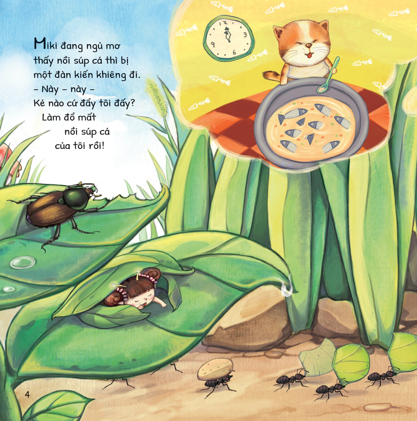 cuộc phiêu lưu của mèo tí hon - trong lòng đất