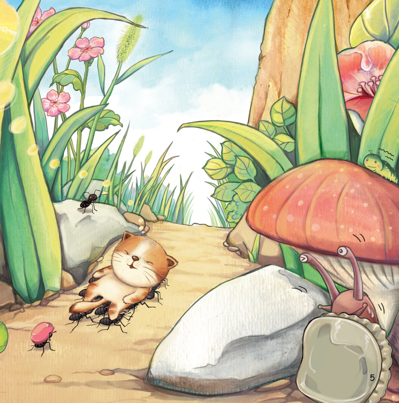 cuộc phiêu lưu của mèo tí hon - trong lòng đất