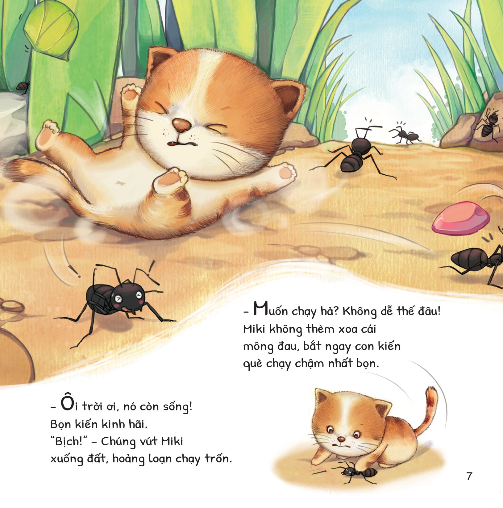 cuộc phiêu lưu của mèo tí hon - trong lòng đất