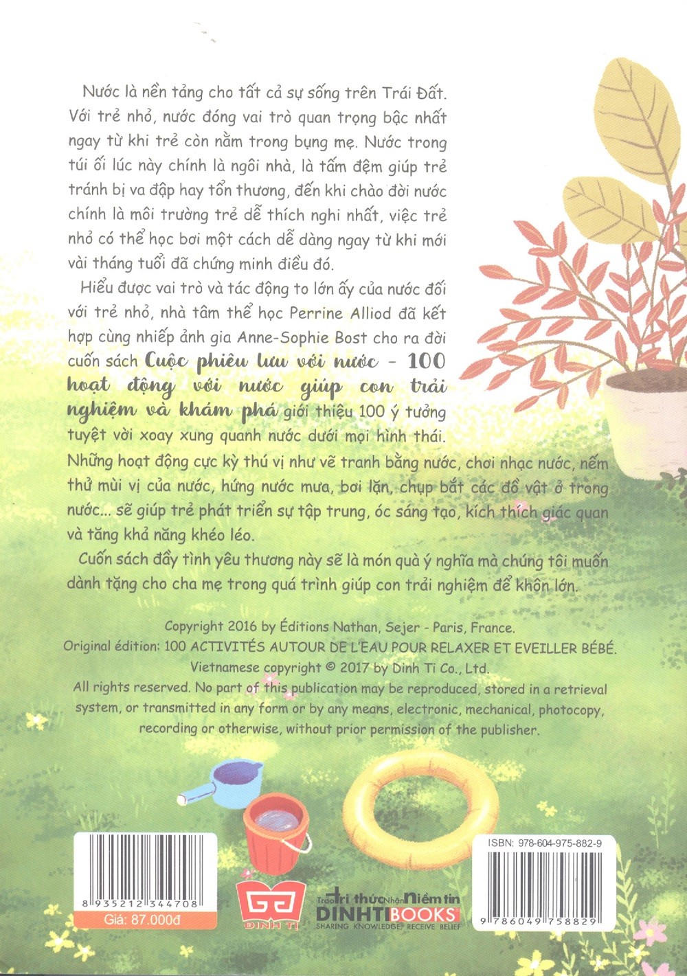cuộc phiêu lưu với nước - 100 hoạt động với nước giúp con trải nghiệm và khám phá