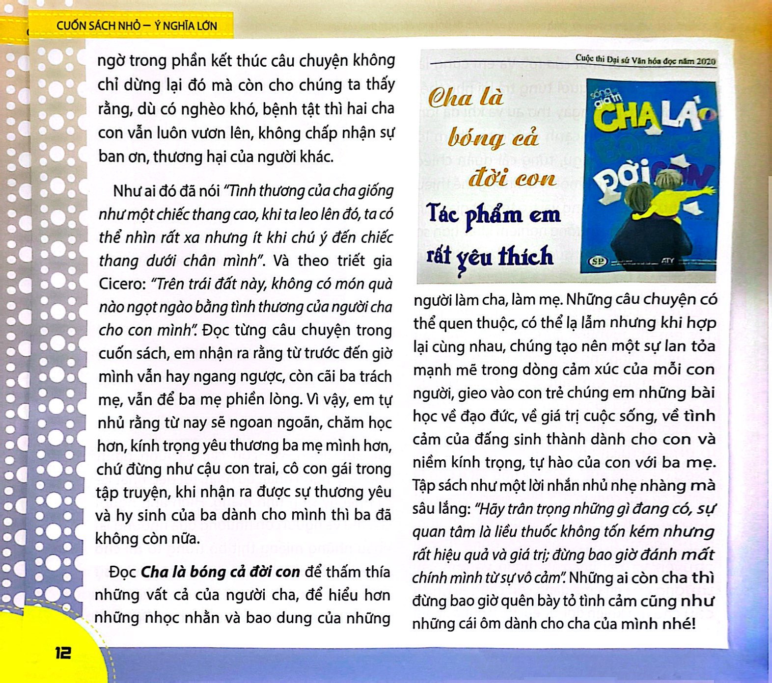 cuộc thi đại sứ văn hóa đọc 2020 - cuốn sách nhỏ - ý nghĩa lớn