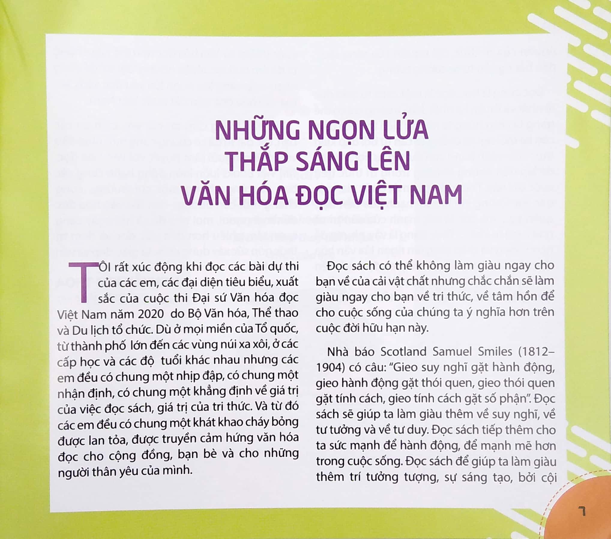 cuộc thi đại sứ văn hóa đọc 2020 - hành trang vào cuộc sống