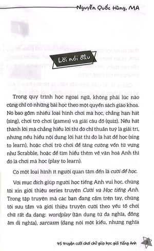 cười và học tiếng anh - 45 truyện cười chơi chữ giúp học giỏi tiếng anh