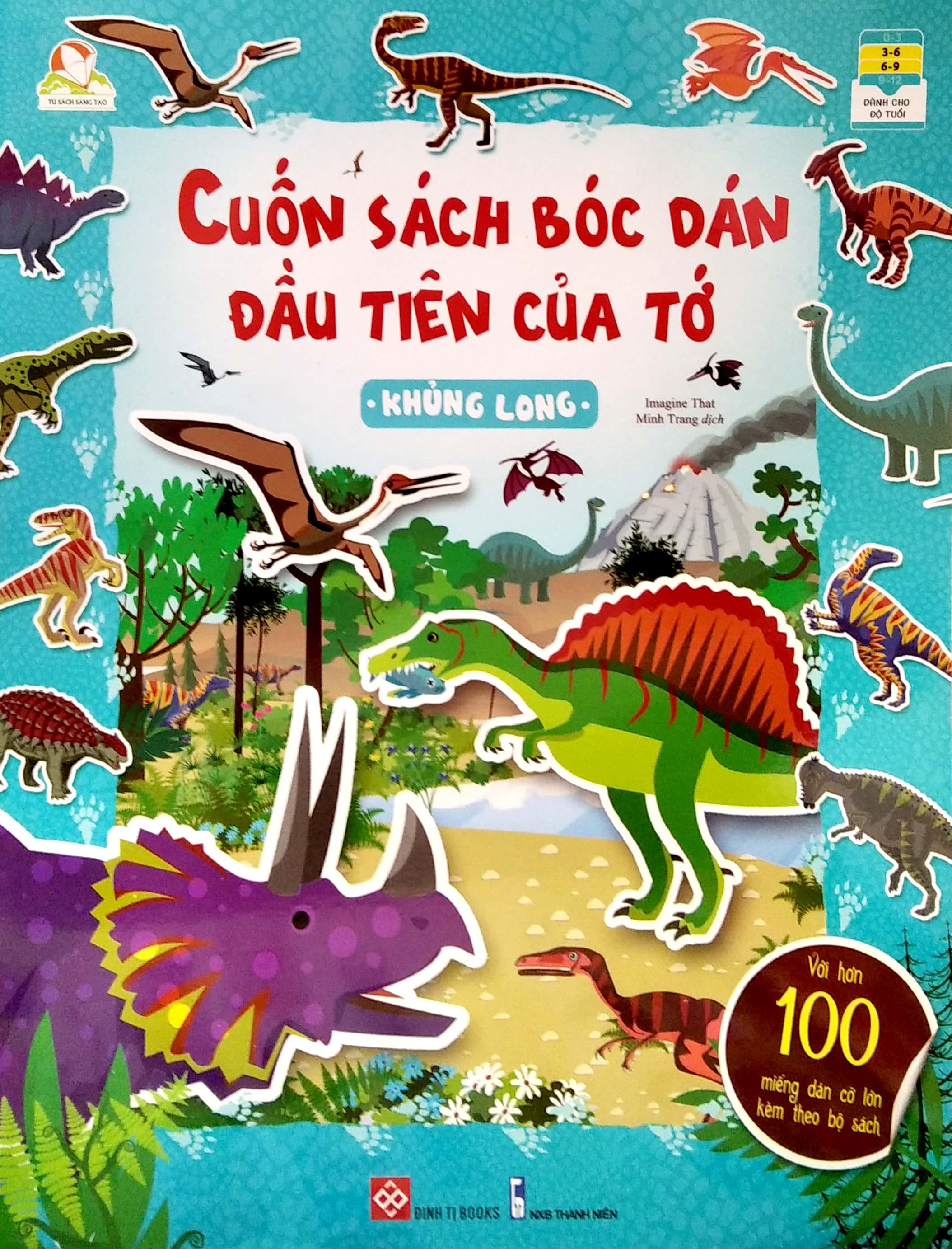 cuốn sách bóc dán đầu tiên của tớ - khủng long