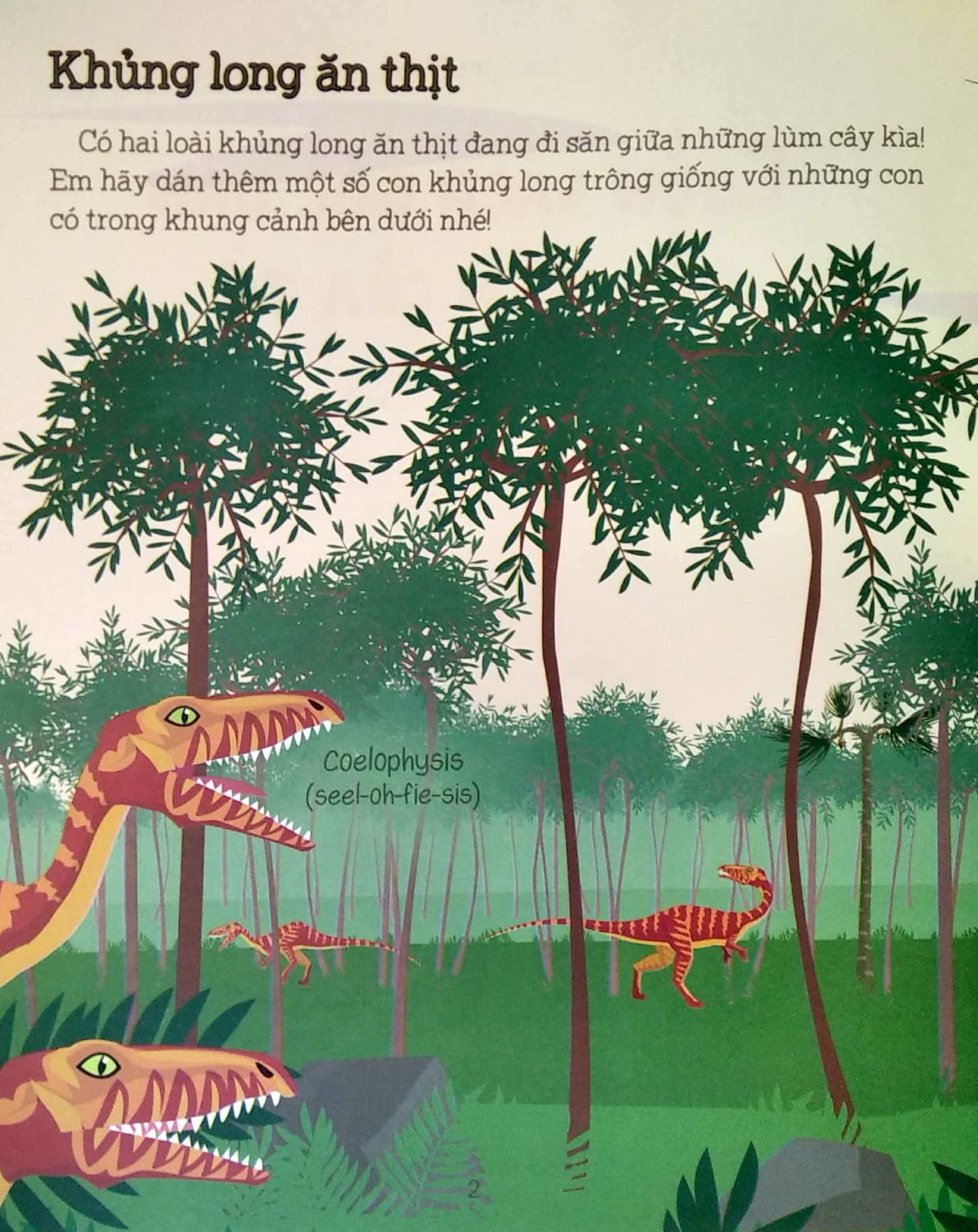 cuốn sách bóc dán đầu tiên của tớ - khủng long