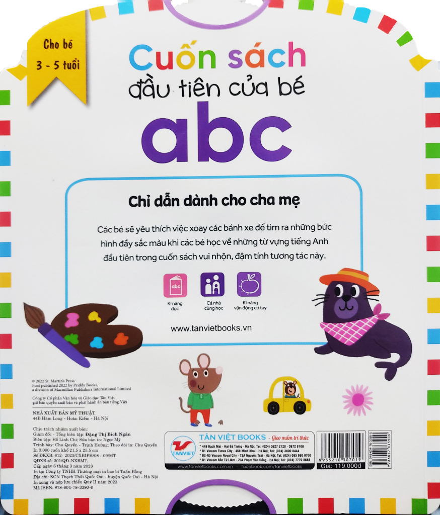 Cuốn Sách Đầu Tiên Của Bé - ABC (Dành Cho Bé Từ 3-5 Tuổi)