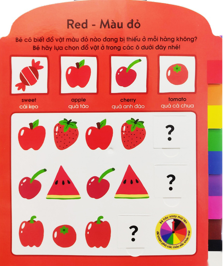 cuốn sách đầu tiên của bé - màu sắc (dành cho bé từ 3-5 tuổi)